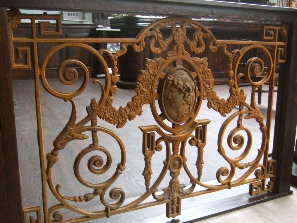 Buy wholesale Railing with medallion, French balcony grille, antique ...