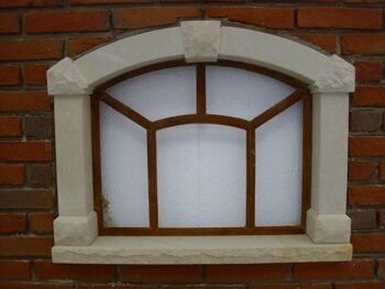 Fenêtre en fer rural, fenêtre de grange comme fenêtre antique pour ruines murales, cantine 58x48