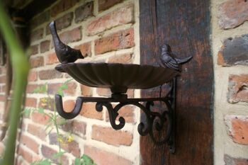 Mangeoire murale, bain d'oiseaux - lieu d'alimentation pour oiseaux terrasse + sur balcon