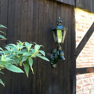 Aussenlampe Pferdestall, Aussenleuchte Gartenlampe Pferdekopf, Pferde Lampe