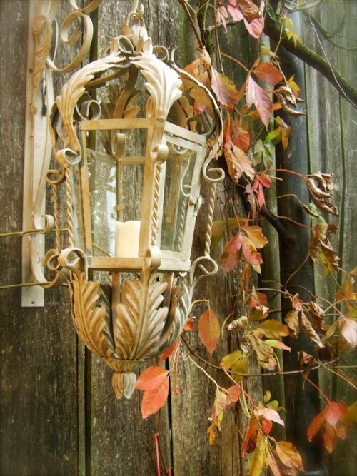 Nostalgie Lampe - antike Laternen, Aussenlampe Lombardei Windlicht Aussenleuchte