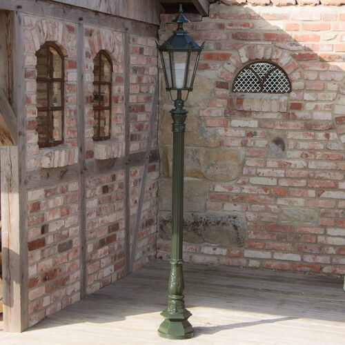 Aussenleuchten, Garten Lampe, stehende Nostalgie Lampen, Terrassen Lampe 205 cm
