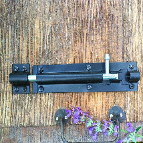 Buy wholesale Slide bolt bolt bolt bolt flat bolt door lock gate fitting  black