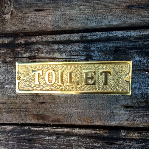 Messing Schild WC Tür Kunden Toilette - Toilette Gäste WC Schilder, Top-Qualität