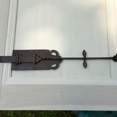 Schubriegel - Verschlüsse antike Tür Riegel - Verschlussriegel Flachriegel 43 cm