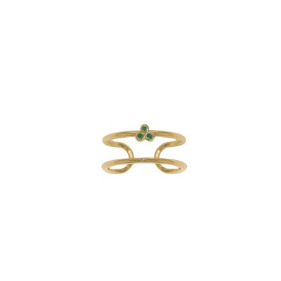 Anello Erebe - Zircone Verde