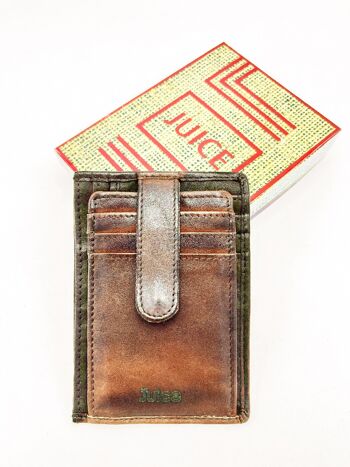 Porte-cartes en cuir véritable pour homme, marque Juice, art. 1388.360 9