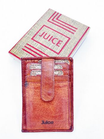 Porte-cartes en cuir véritable pour homme, marque Juice, art. 1388.360 12