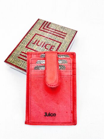 Porte-cartes en cuir véritable pour homme, marque Juice, art. 1388.360 14