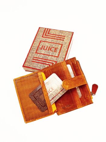 Porte-cartes en cuir véritable pour homme, marque Juice, art. 1389.360 2