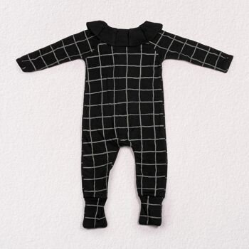 Pyjama Grenouillère Zippé Carreaux Carbon 6