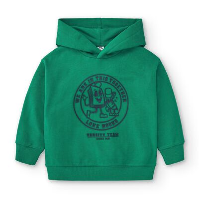 Niño con cappuccio grafico sudadera cerrada JREEN