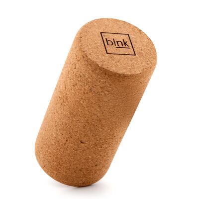 blnk fascia roller cork, massage roller back - fitness roller for back, neck, thighs, knees,