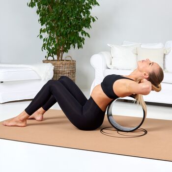 liège de roue de yoga blnk, roue de fitness, roue de yoga - taille 32 x 13 cm 4