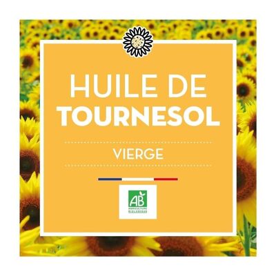 Huile de Tournesol Vierge - Bio - BIB10