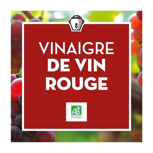 Vinaigre de Vin Rouge 6% - Bio