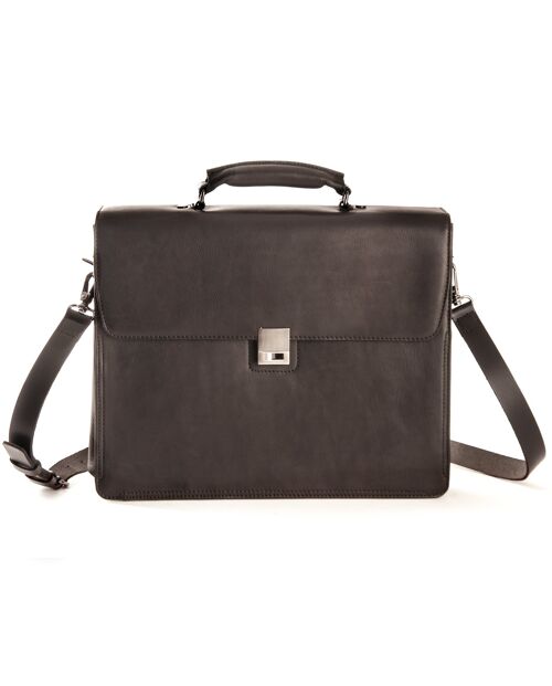 Country Notebook briefcase medium - braun