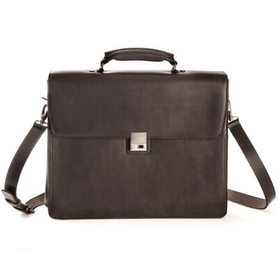 Country Notebook briefcase medium - braun