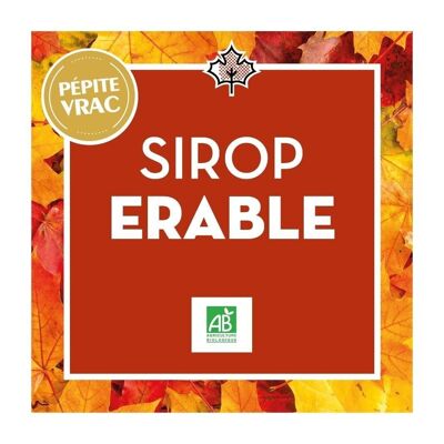 Sirop d'érable - Bio - BIB 5L