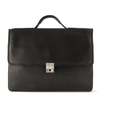 Country Briefcase small - black