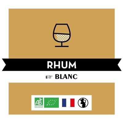Rhum Blanc biologique 40% - Bio - BIDON 5L