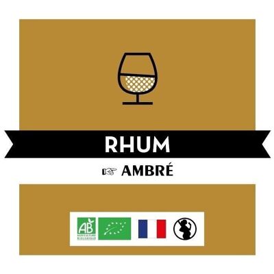 Organic Amber Rum 40% - Organic - 5L CAN