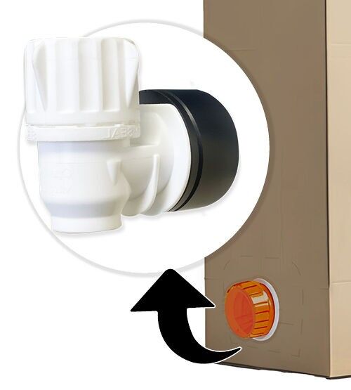 Dispensing tap for non-food products: laundry room and bathroom