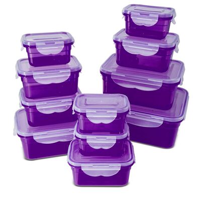 11 pcs. Food storage container set, purple