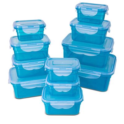 11 pcs. Fresh storage container set, blue