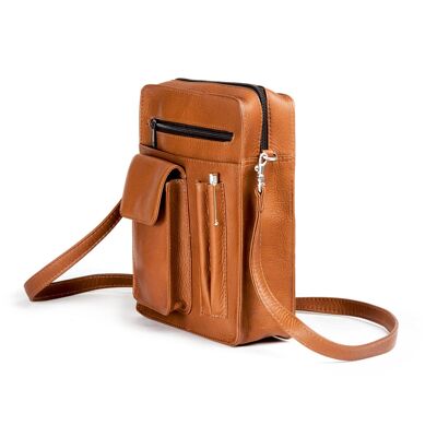 Borsa a tracolla Country - cognac