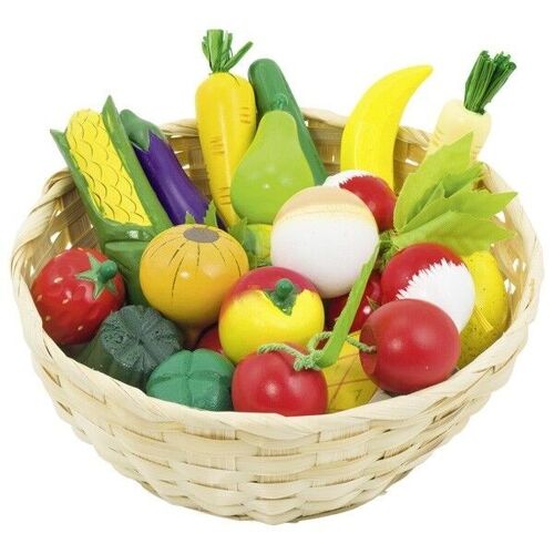 Fruit and Vegetables in Basket