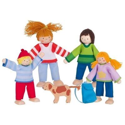 Flexible Puppets Camping Family - 5 Pieces