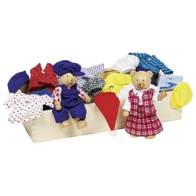 Benna & Bennoh the Bears Flexible Puppets Dress-Up Box