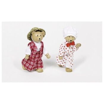 Benna & Bennoh the Bears Boîte d'habillage de marionnettes flexibles 3