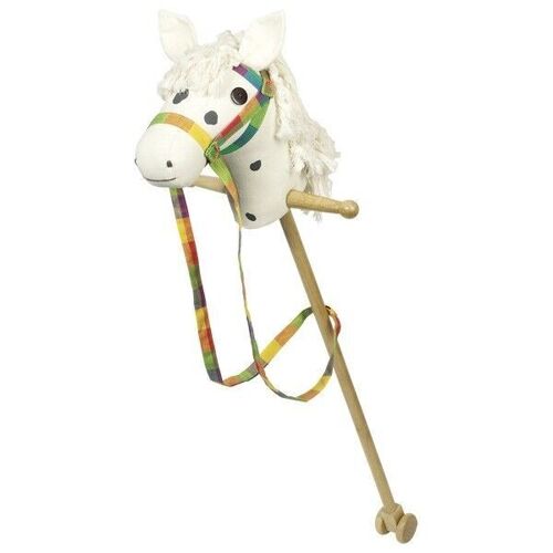 Hobby Horse - White with Dark Brown Dots