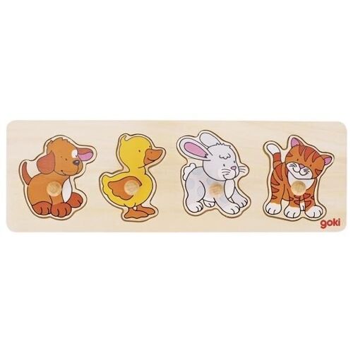 Dog, Duck, Rabbit and Kitten Lift out Puzzle