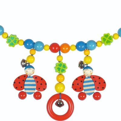 Ladybird Pram Chain with Clips