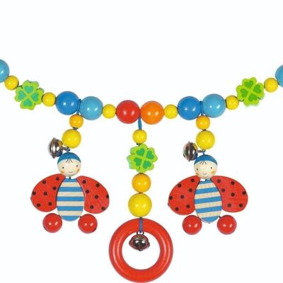 Catenina per passeggino Ladybird con clip