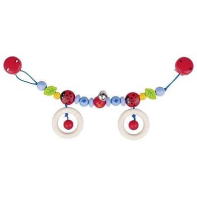 Ladybird I Pram chain with Clips