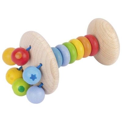 Elastic Rainbow Rattle Touch Ring