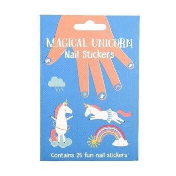 Stickers pour ongles enfant - Licorne Magique 2