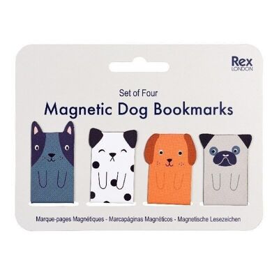 MAGNETISCHE HUNDE-LESEZEICHEN (4ER-SET)