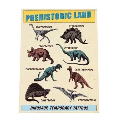 Temporary tattoos - Prehistoric Land