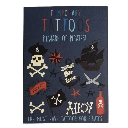 Temporary tattoos - Beware of the Pirates