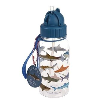 Gourde enfant avec paille 500ml - Requins 2