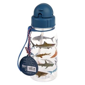 Gourde enfant avec paille 500ml - Requins 4