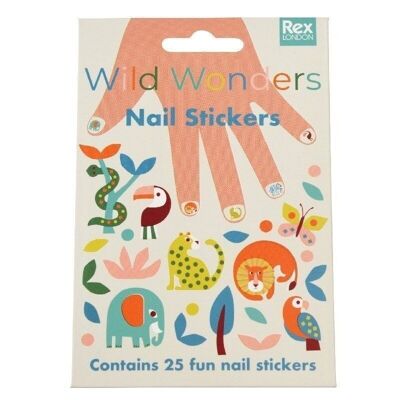 Pegatinas de uñas infantiles - Wild Wonders