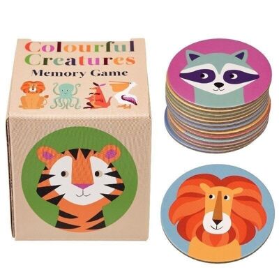 Memory game (24 pieces) - Colourful Creatures