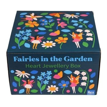 Boîte à bijoux musicale coeur - Les fées du jardin 3