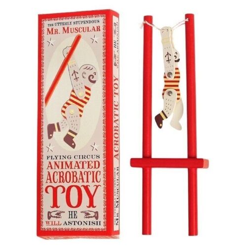 Wooden acrobatic toy - Mr Muscular